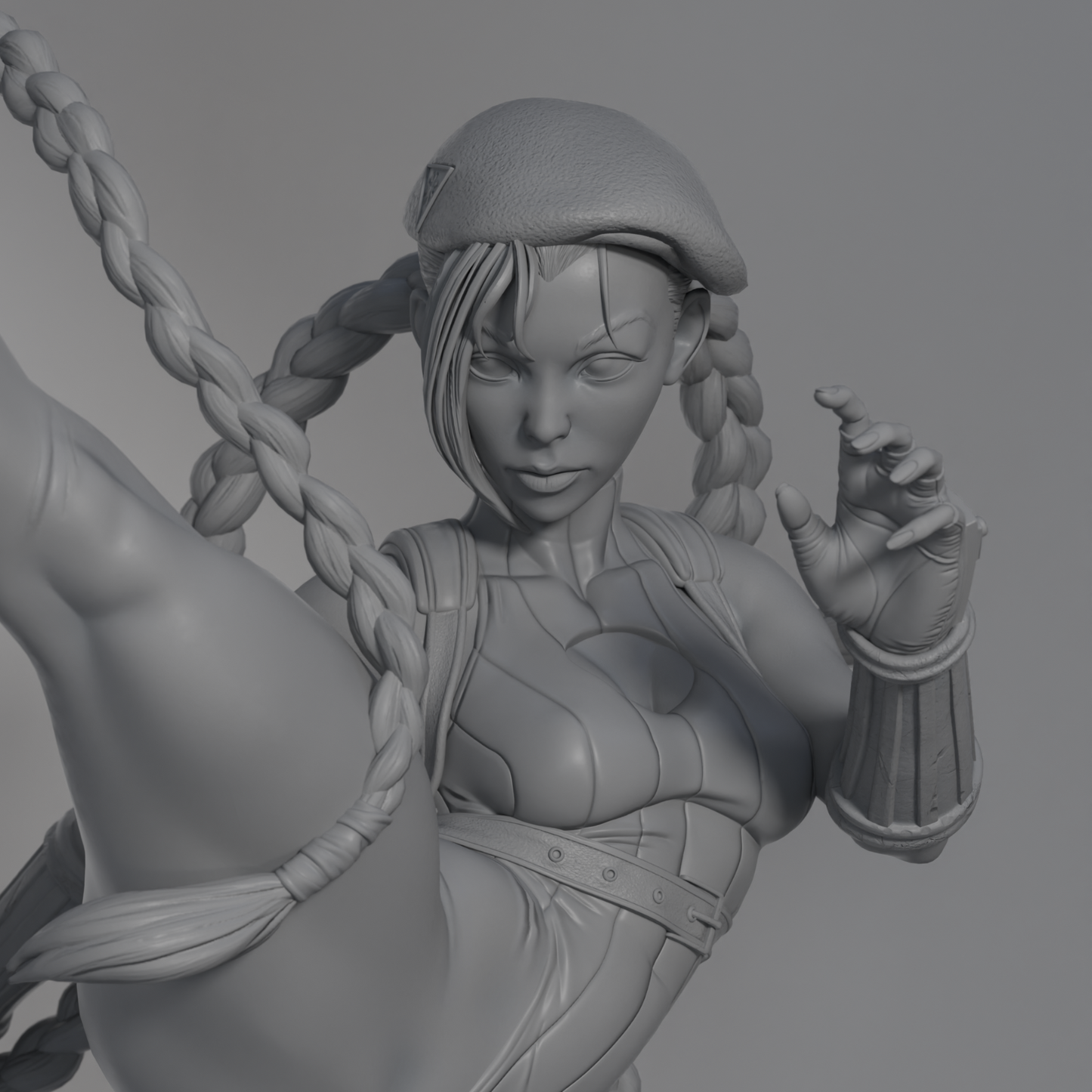 Cammy Grey Fan Art Resin Statue Kit by Mike Thompson