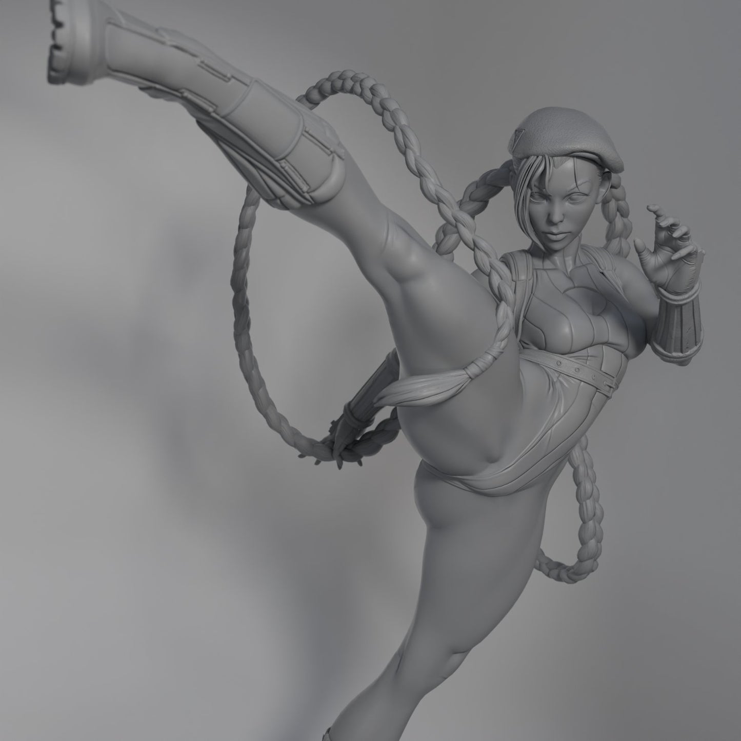 Cammy Grey Fan Art Resin Statue Kit by Mike Thompson