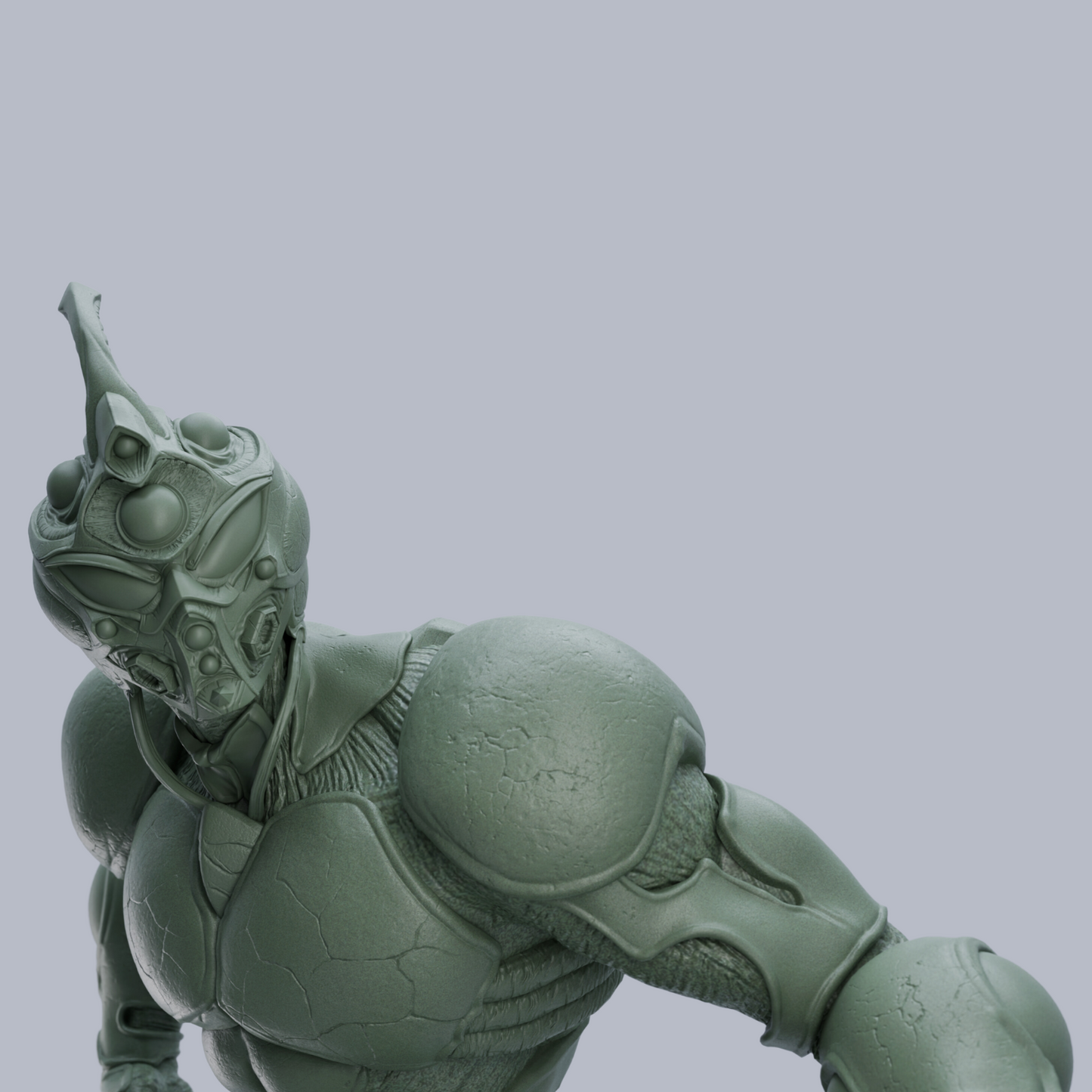 Guyver Unpainted Fan Art Resin Statue Kit By Bradley Collor