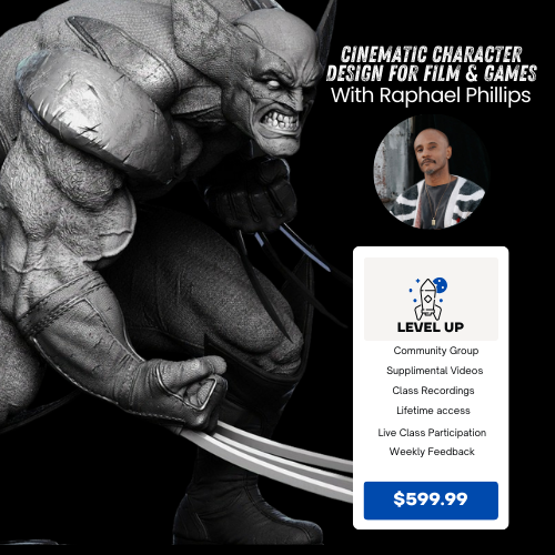 Cinematic Character Design for Film and Games Workshop with Raphael Phillips