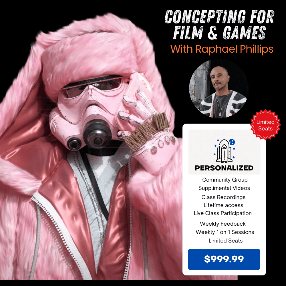 Cinematic Character Design for Film and Games Workshop with Raphael Phillips