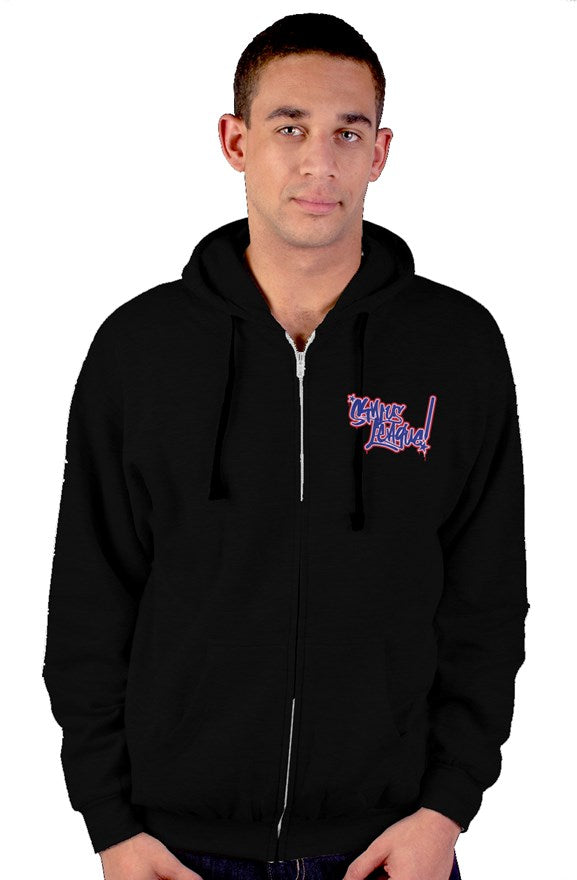 tultex zip up hoody - Balck