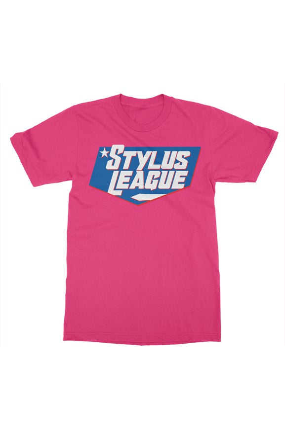 gildan mens t shirt - pink shield