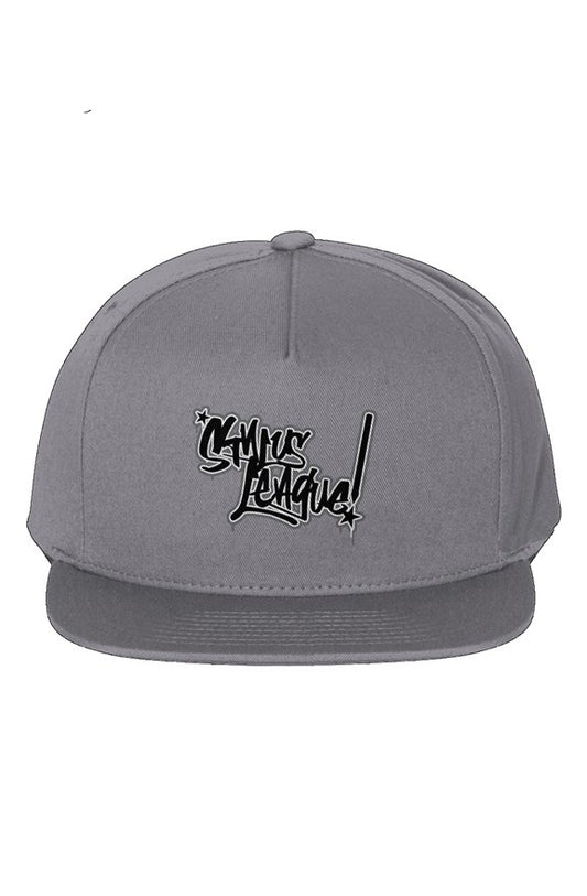 5-Panel Cotton Twill Snapback Cap - grey